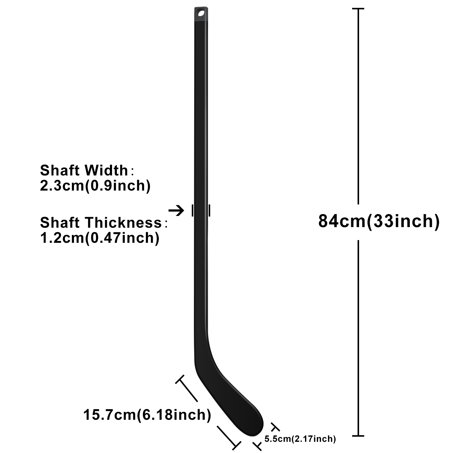Top - Gậy khúc côn cầu trên băng mini bằng sợi thủy tinh chất lượng hàng đầu Trung Quốc (XS) dành cho người chơi trẻ tuổi